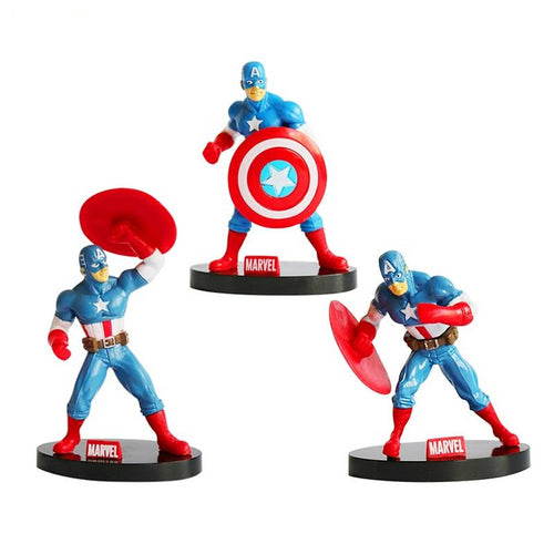 10cm Marvel Avengers Captain America Shield Action Figure