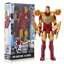 Load image into Gallery viewer, 30cm Marvel Avengers Iron Man Hawkeye Spiderman With Weapon Action Figure